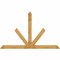 Ekena Millwork Saratoga Rough Sawn Timber Gable Bracket, Western Red Cedar, 108"W x 68"H x 6"D x 6"F, 15/12 Pitch GBW108X68X0606SAR00RWR - alternate 1